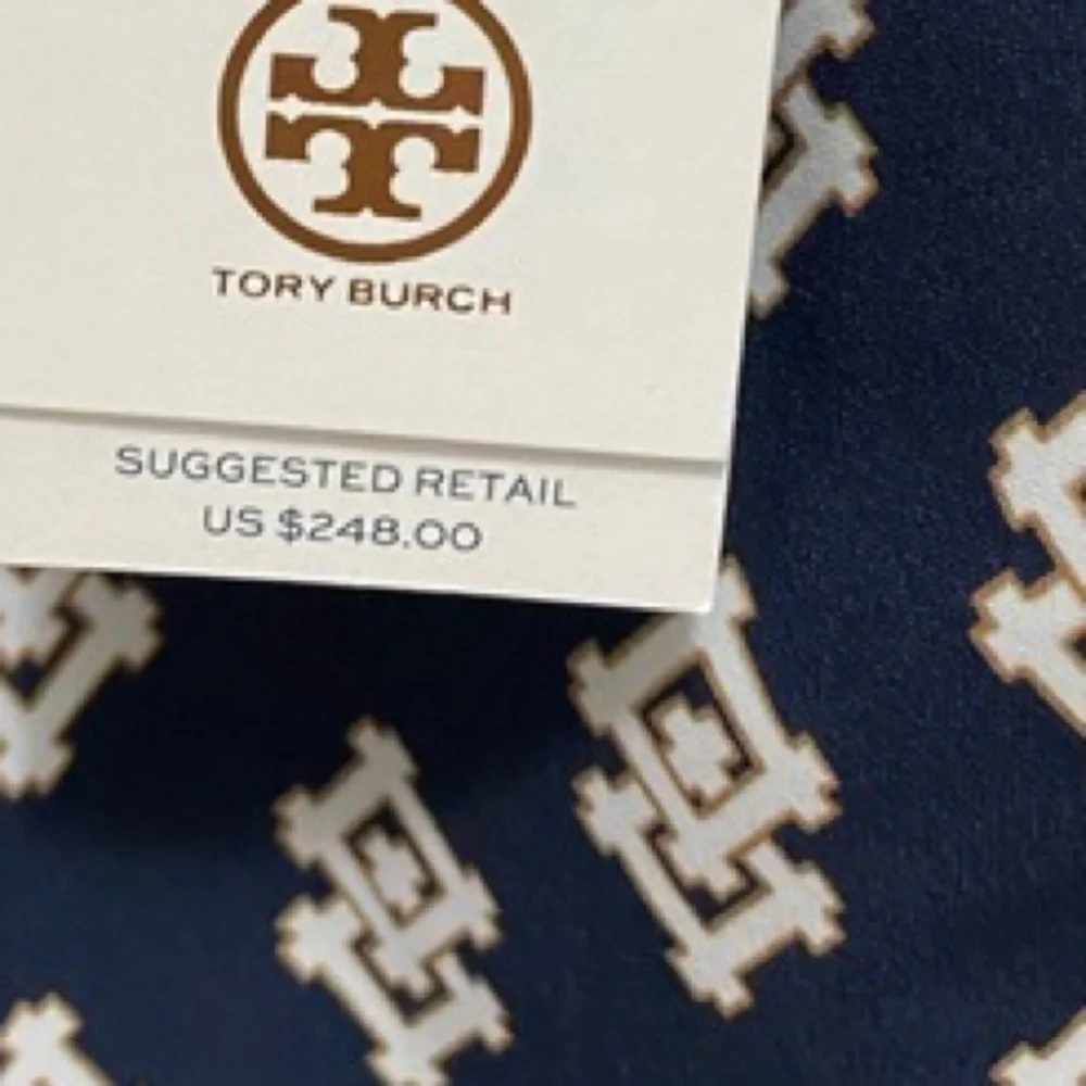 Tory Burch Navy and White One-Piece Swimsuit